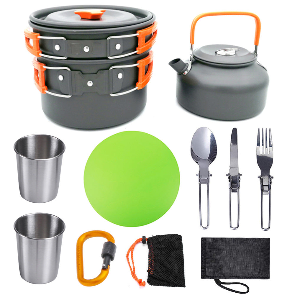 Outdoor Camping Cookware Travel Tableware Set