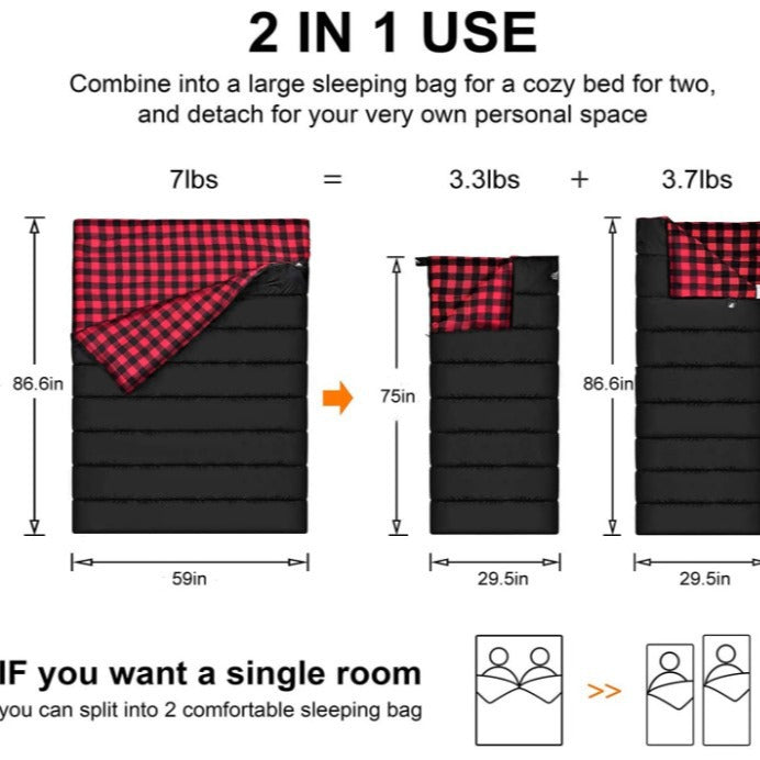 Outdoor Camping Thickened Sleeping Bag