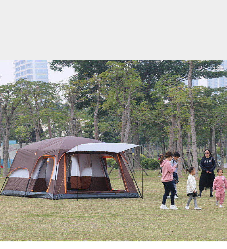 Multi-person Thickening Rain-proof Camping Tent Villa