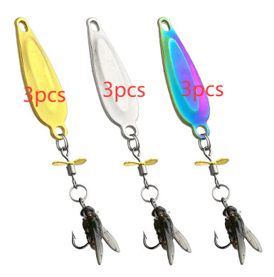Fly Lure Hook Rotating Propeller Micro Suit