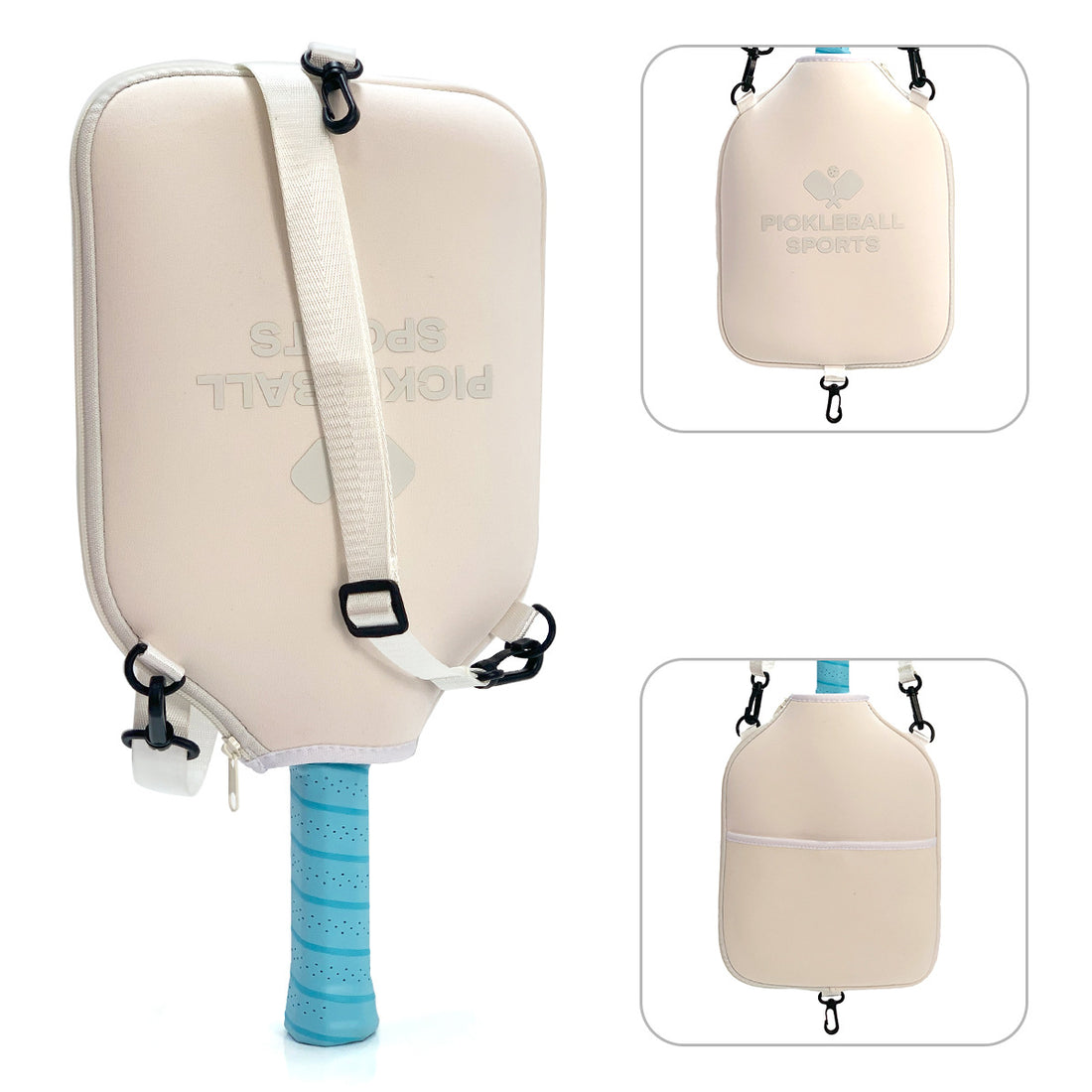 Diving-material Strap With Hook Single-shoulder Crossbody Pickleball Racket Bag