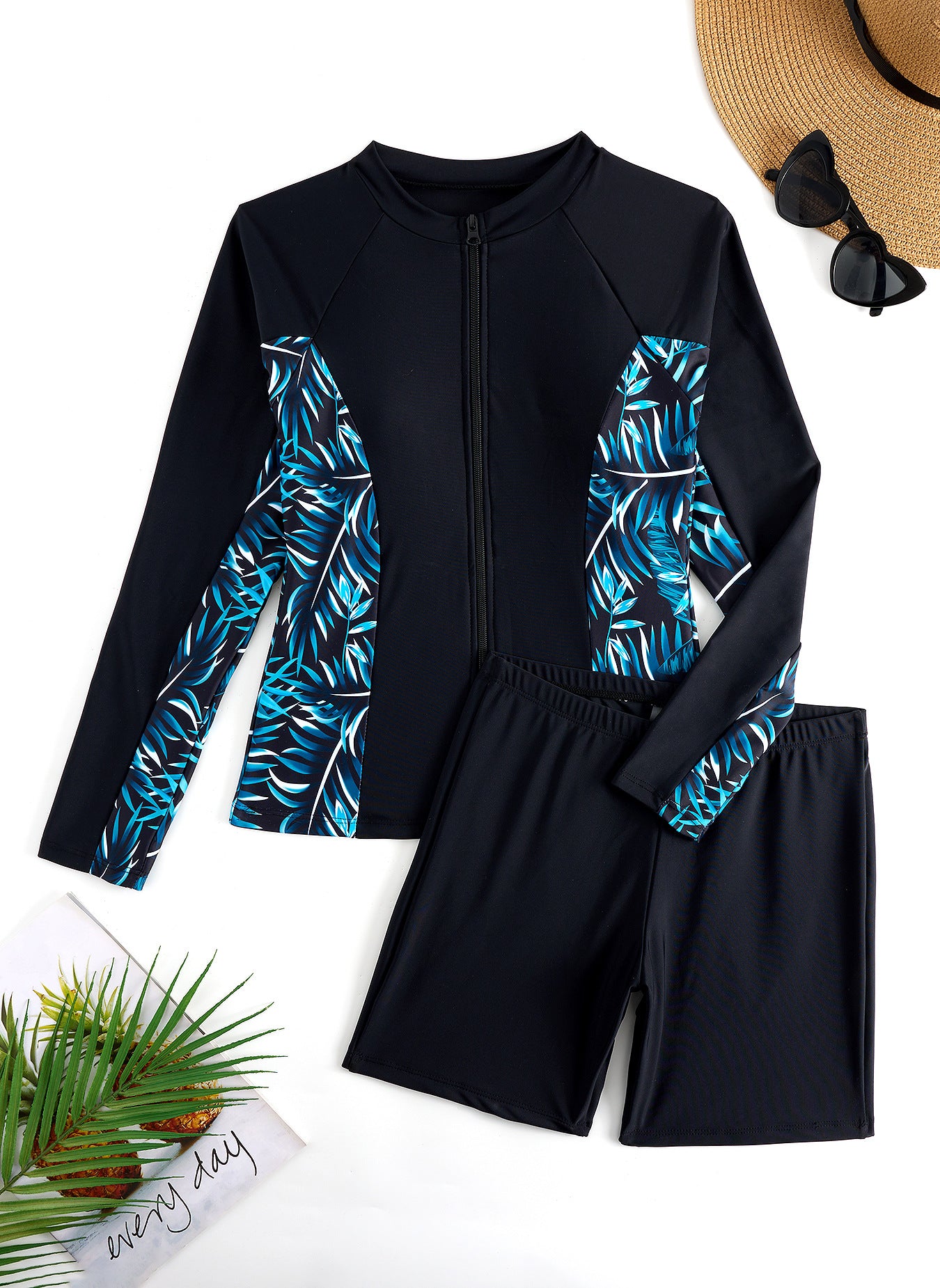 Sports Beach Snorkeling Surfing Wetsuit Ladies Two-piece Set