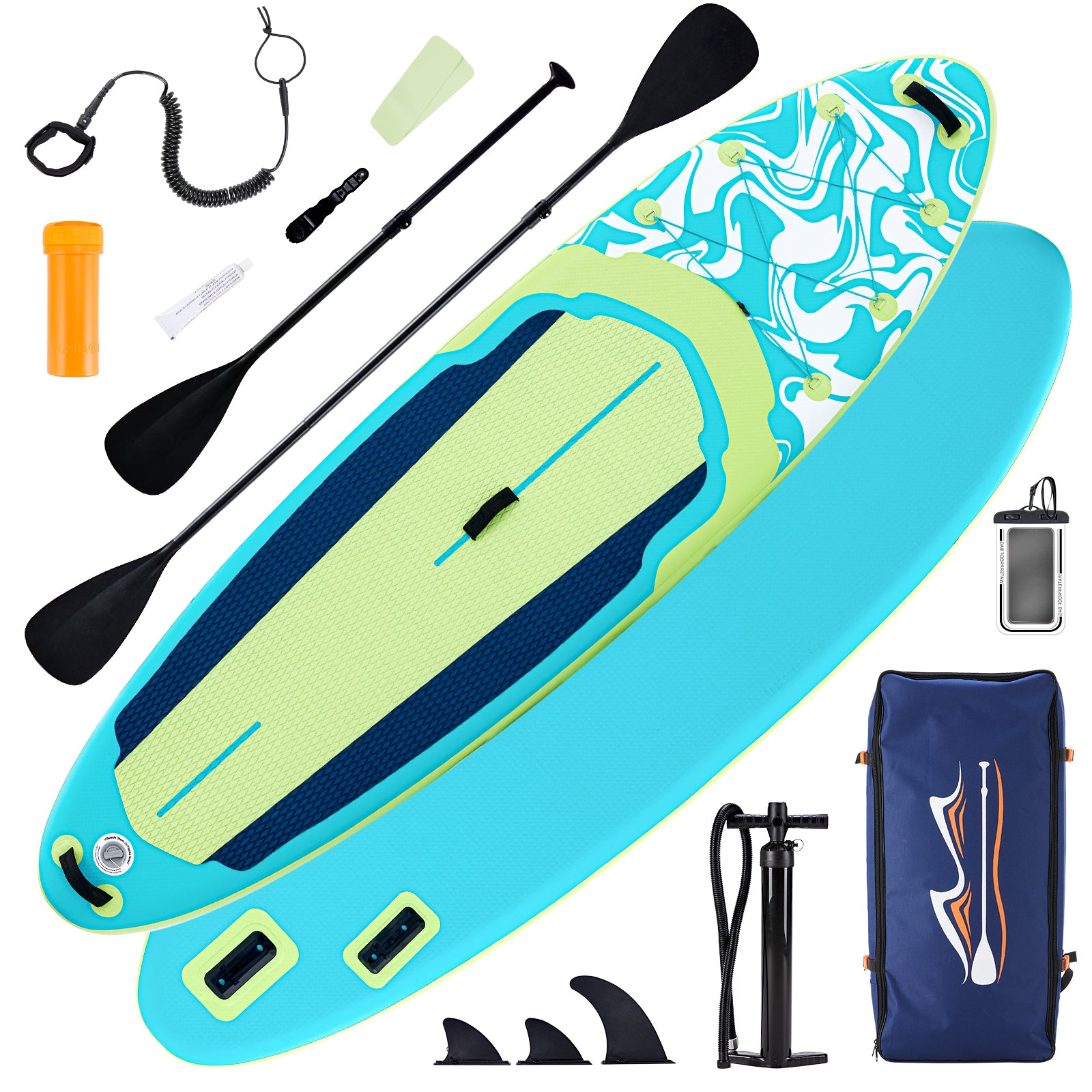 An Inflatable Stand-up Kayak, Equipped With Anti-slip Deck, Durable High-quality Materials And Complete Kayak Accessories.