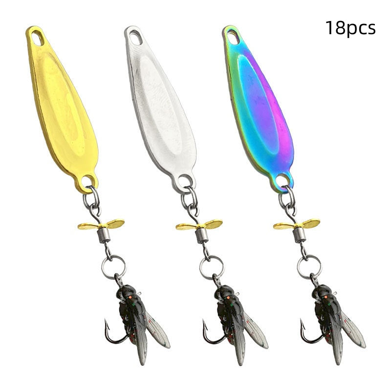 Fly Lure Hook Rotating Propeller Micro Suit