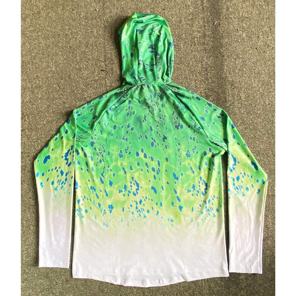Fishing Hoodie Sailing Shirt Surfing Face Cover Neck Summer Men Long Sleeve Hunting Jersey Camisa De Pesca Performance Fish Gear Beach Tops Wear Climbing Uniform Angling