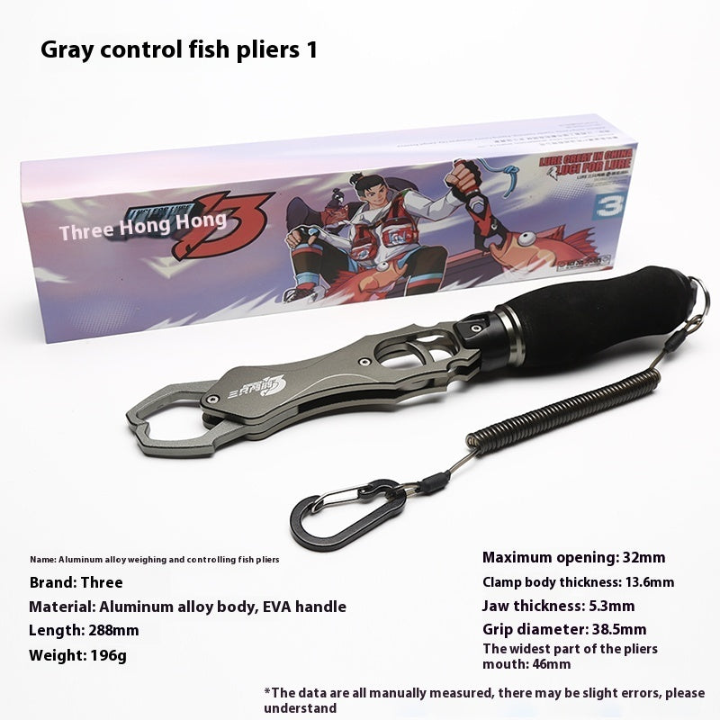Multifunctional Fishing Apparatus Aluminum Alloy Giant Fish Tongs With Weighing Control