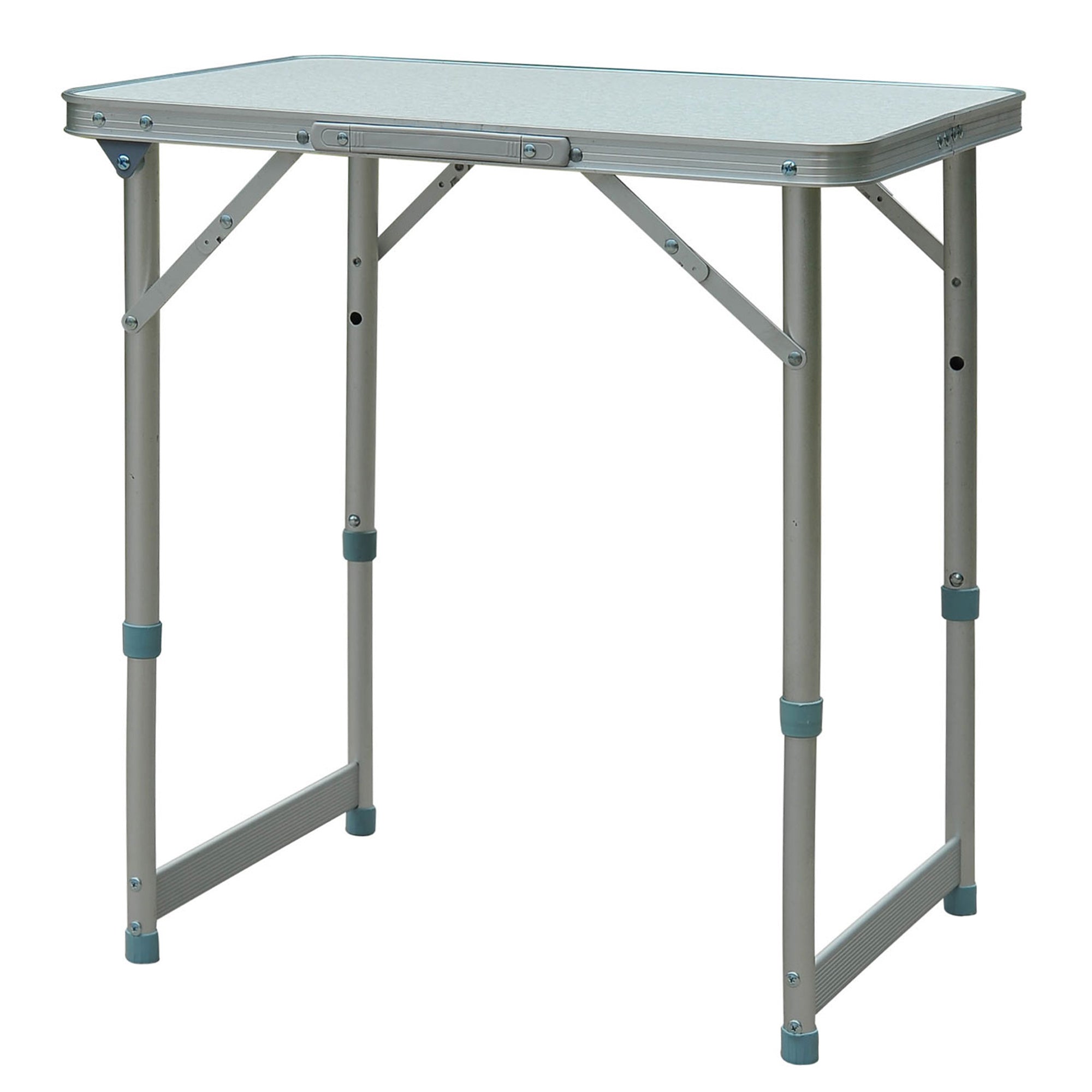 23" Portable Camping Table with Faucet Aluminum Lightweight Portable Folding Easy Clean Camping Table with Carrying Handle