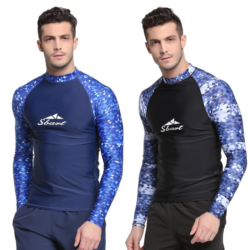 Sea Sun Protection Suit Men's Wetsuit Tight Elastic Split Body