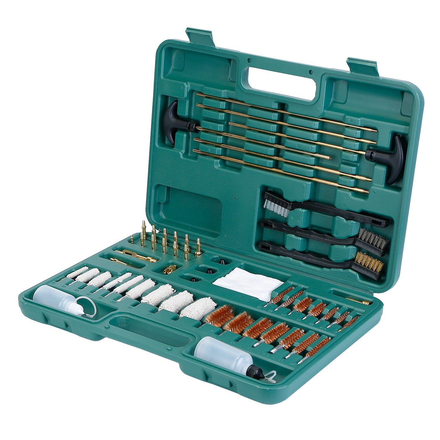 1Pc Universal Gun Cleaning Kit Gun Cleaning Brushes Mops Muff Guard With Carrying Case For Rifles Pistols Handguns Shotguns