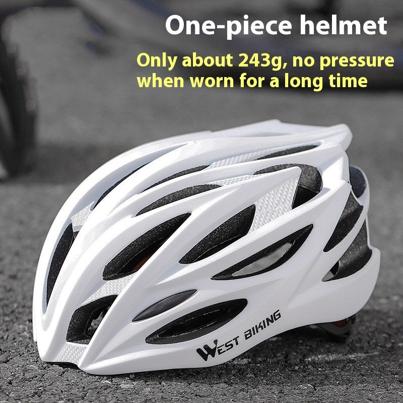 Bicycle Helmet Integrated Molding For Riding