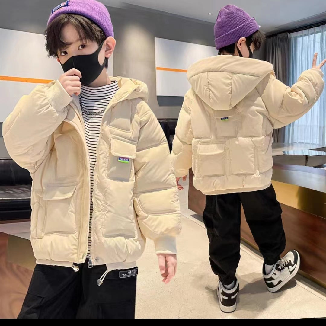 Children's Down And Wadded Jacket Thick Cotton Coat Jacket