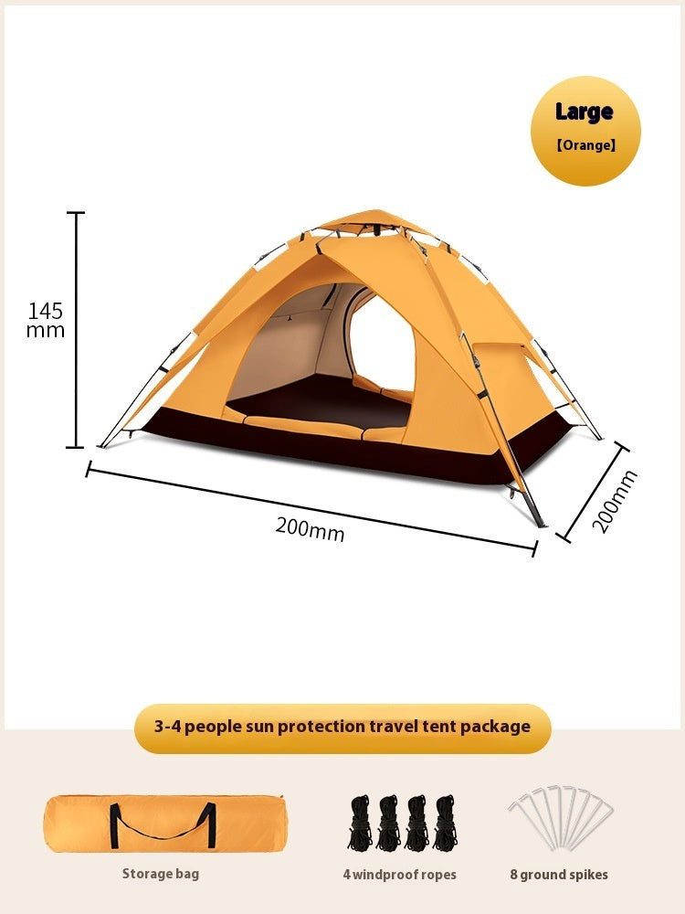 Double-layer 3-4 People Camping Tent