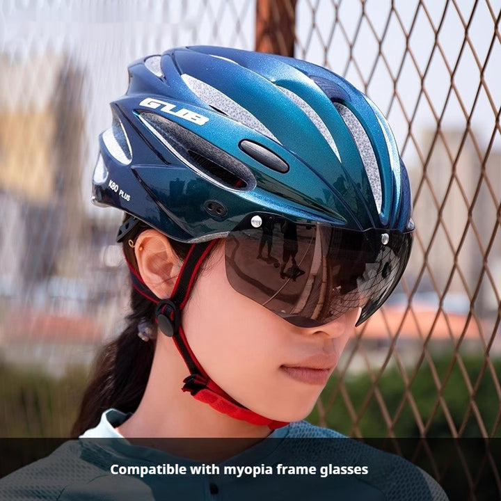 Mountain Bike Magnetic Goggles Helmet