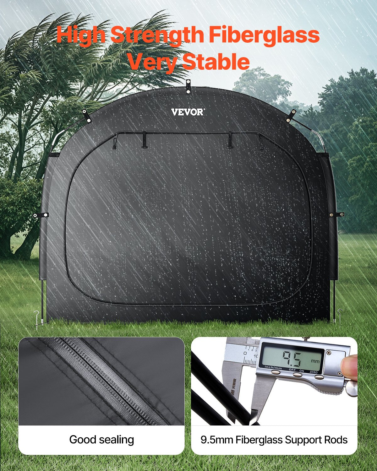 Outdoor Bike Storage Tent Spacious Waterproof Bike Tent For 5 Bikes