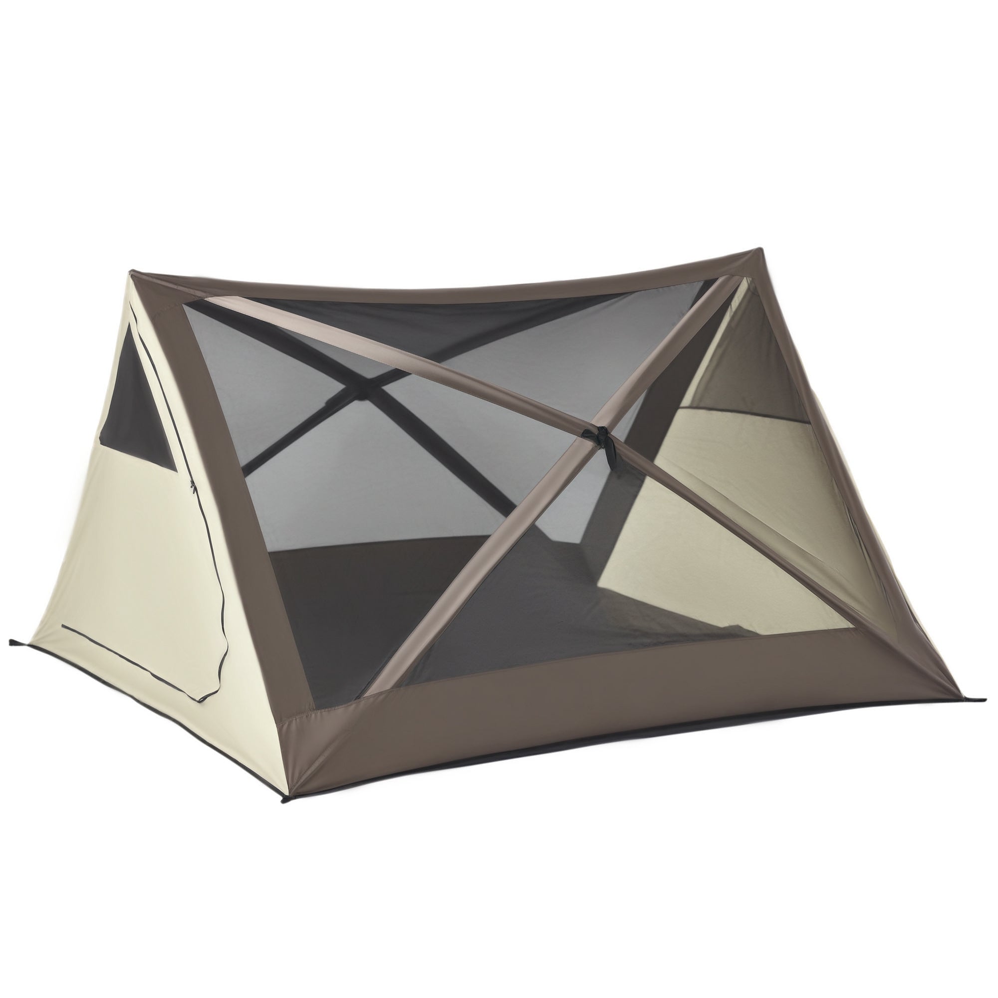 2-3 People Pop Up Camping Tent Waterproof Automatic Instant Tent Portable Cabana Beach Tent with Rainfly, Carry Bag, Windows and Doors, Outdoor Camping Hiking Indoor