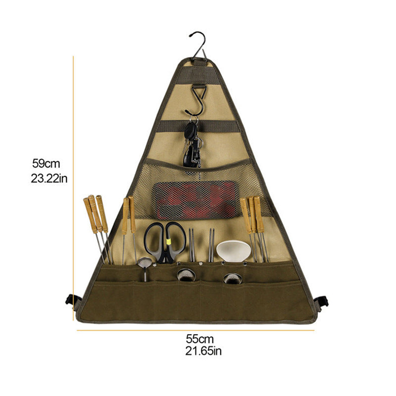 Outdoor Camping Cookware Foldable Tableware Bag