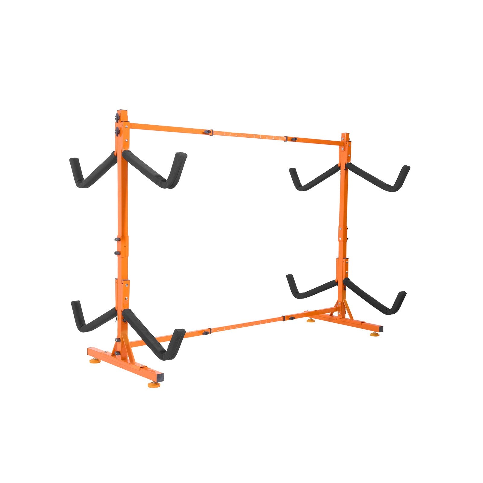 Freestanding Kayak Storage Rack, Kayak Stand For 4 Kayak Canoe Paddleboard, Heavy-duty Steel Kayak Hanger Holder With Padded Arms And Adjustable Width, 220LBS Max Load, For Indoor Outdoor Garage