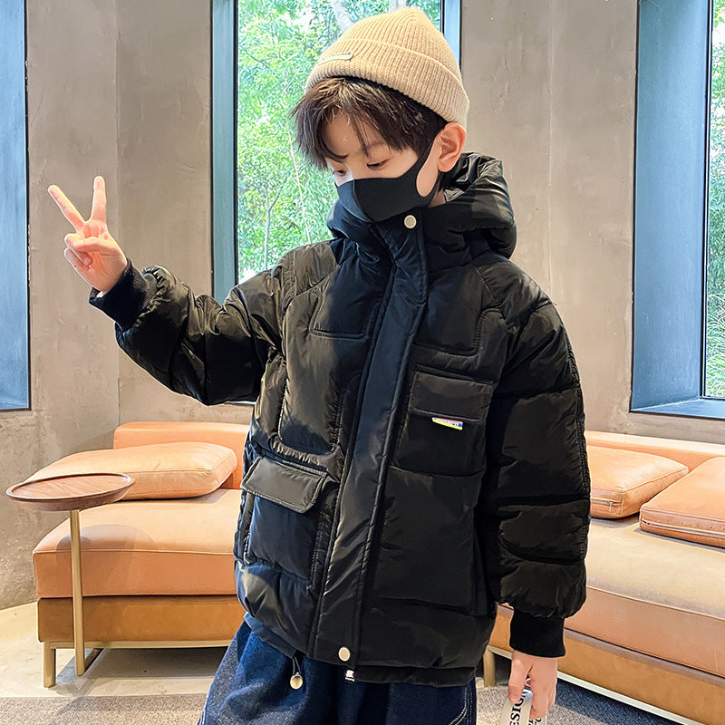Children's Down And Wadded Jacket Thick Cotton Coat Jacket
