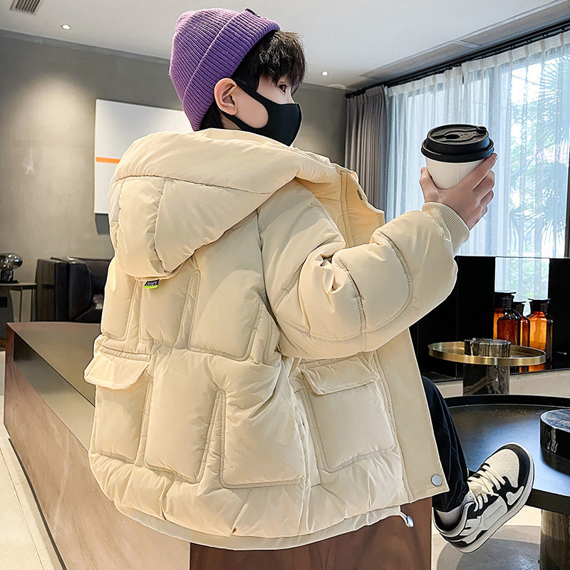 Children's Down And Wadded Jacket Thick Cotton Coat Jacket