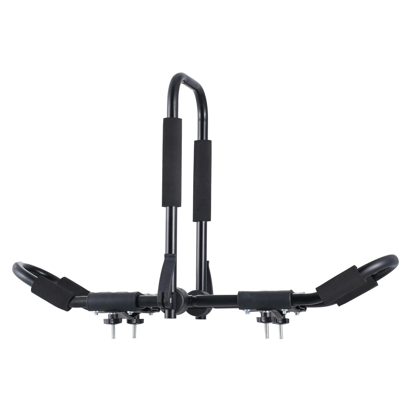 Kayak Roof Rack 1 Pair J-Bar, Soft Roof Rack, Top Mount Tie Down, Carrier For Kayak, Surf Board, Canoe, SUP, Ski Board, Mount On Car, SUV, Truck, 2 Kayaks