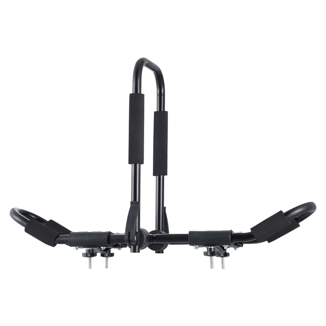 Kayak Roof Rack 1 Pair J-Bar, Soft Roof Rack, Top Mount Tie Down, Carrier For Kayak, Surf Board, Canoe, SUP, Ski Board, Mount On Car, SUV, Truck, 2 Kayaks