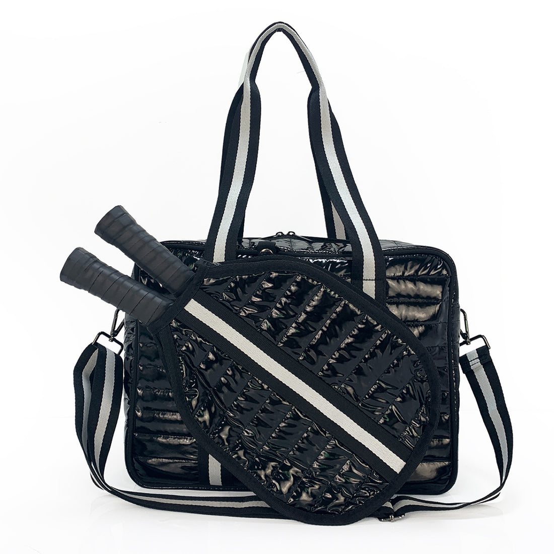Fashion Striped Hand-carrying Crossbody Shoulder Tennis Pack