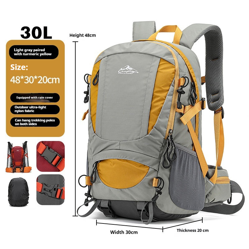 Men's Large Capacity Lightweight Hiking Backpack