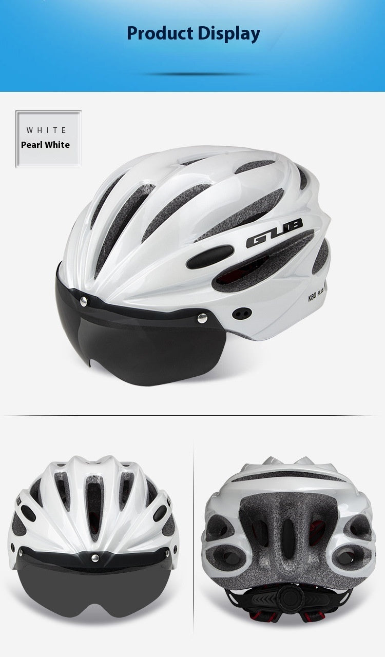 Mountain Bike Magnetic Goggles Helmet