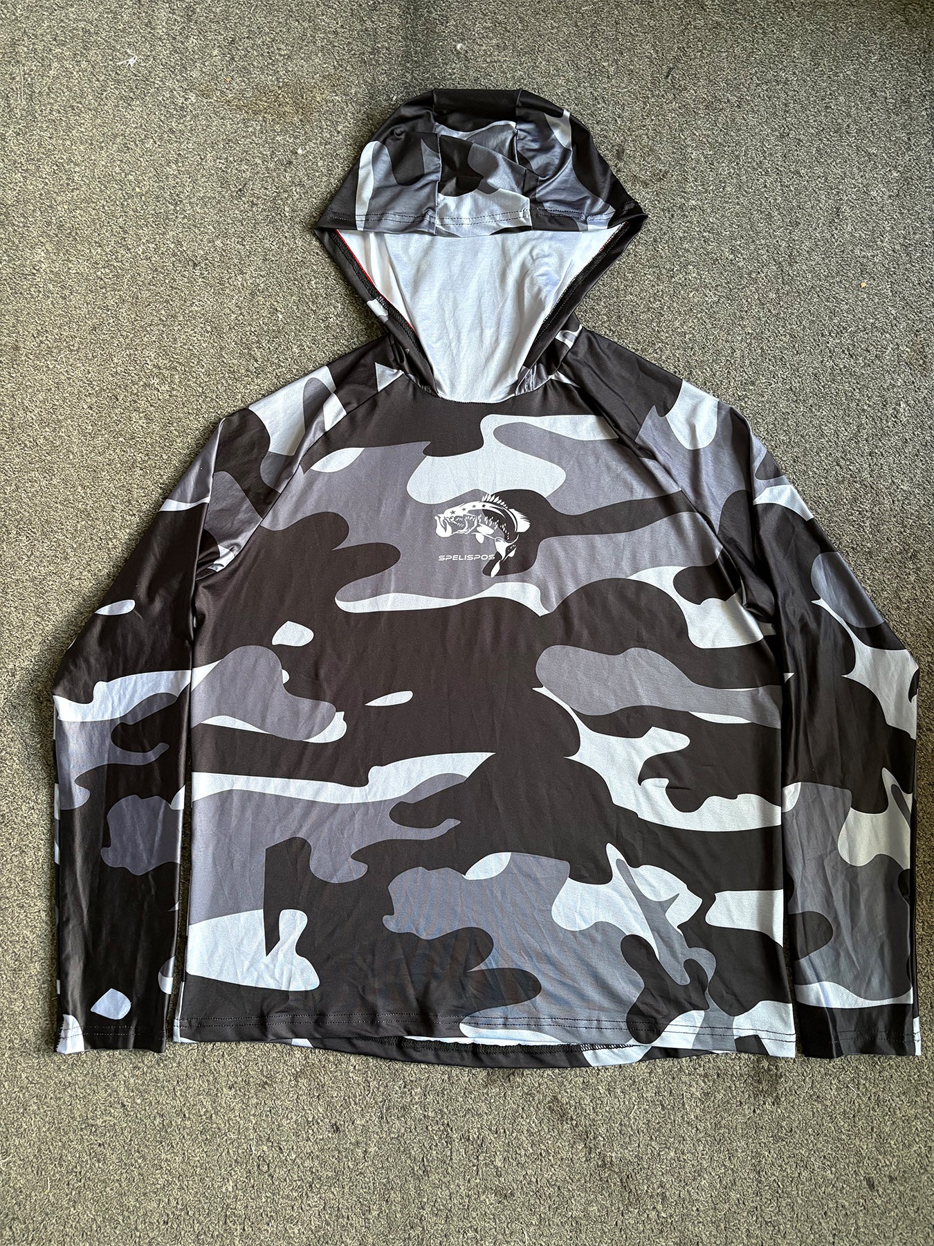 Fishing Hoodie Sailing Shirt Surfing Face Cover Neck Summer Men Long Sleeve Hunting Jersey Camisa De Pesca Performance Fish Gear Beach Tops Wear Climbing Uniform Angling