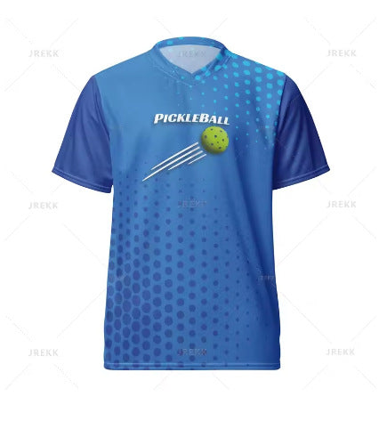 Mens 3D-Printed Pickleball T-Shirt For Summer And Spring Sports