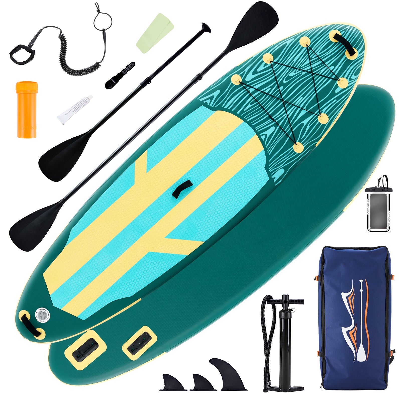 An Inflatable Stand-up Kayak, Equipped With Anti-slip Deck, Durable High-quality Materials And Complete Kayak Accessories.