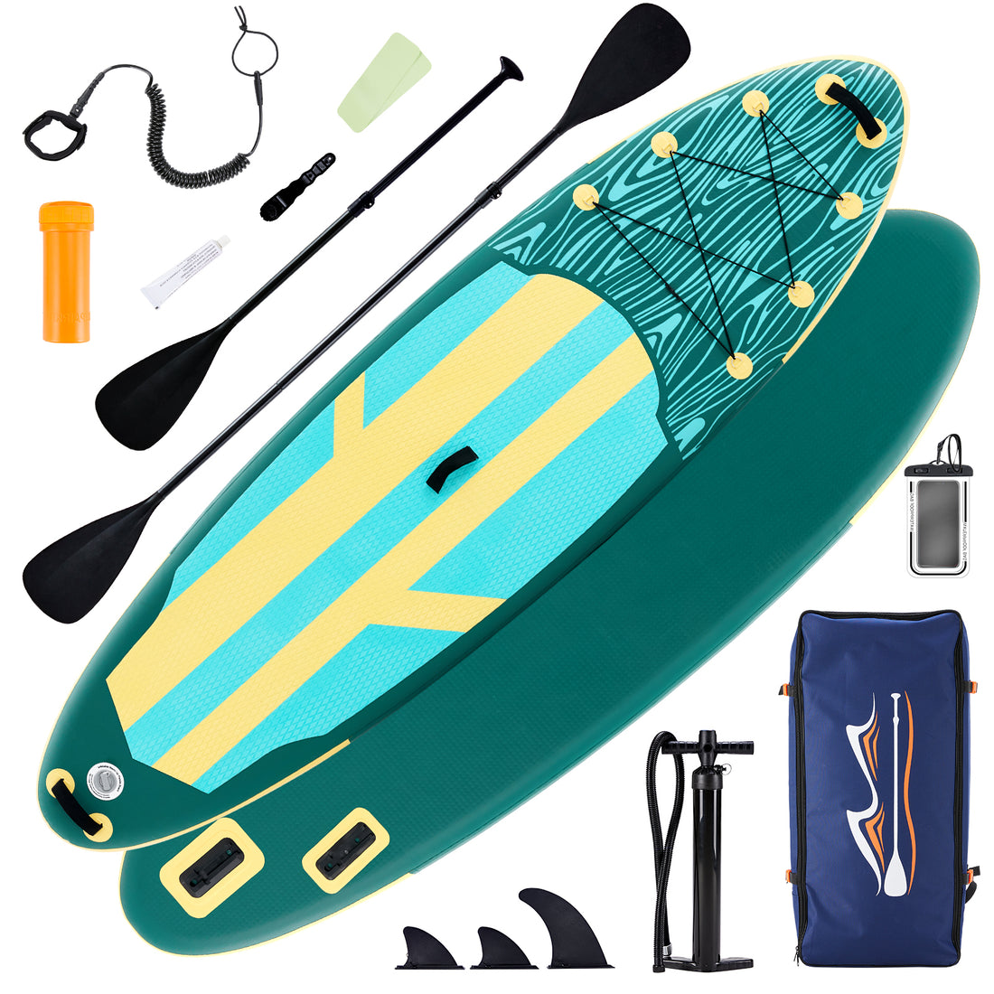 An Inflatable Stand-up Kayak, Equipped With Anti-slip Deck, Durable High-quality Materials And Complete Kayak Accessories.