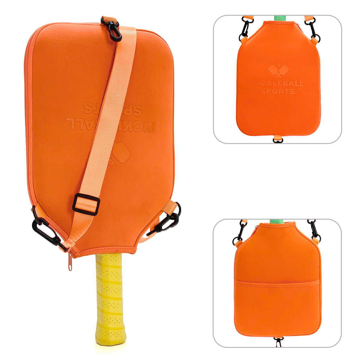 Diving-material Strap With Hook Single-shoulder Crossbody Pickleball Racket Bag
