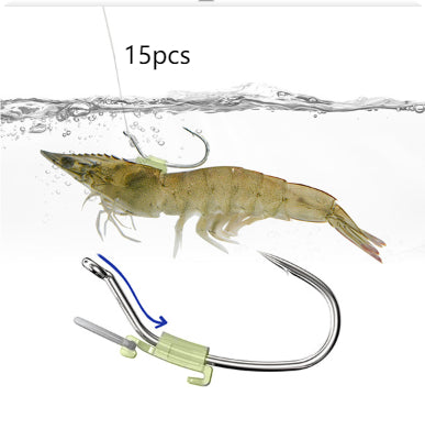 Outdoor Fishing Luminous Shrimp Back Clasp