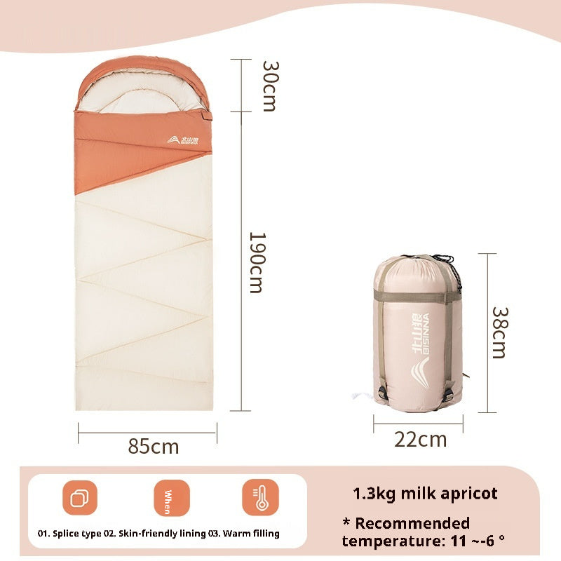 Outdoor Camping Travel Thickened Warm Sleeping Bag
