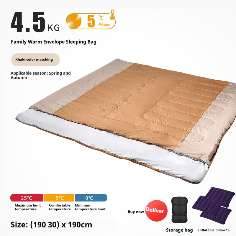 Outdoor Camping Thickened Warm-keeping Sleeping Bag