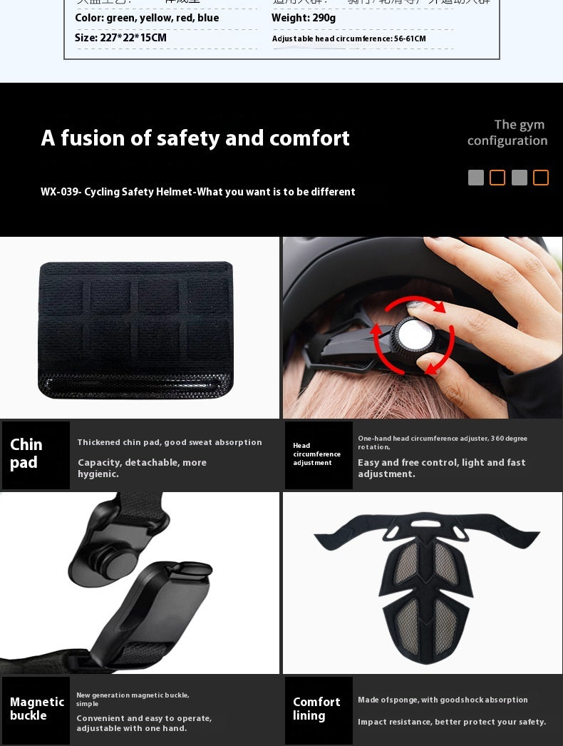 Bicycle Breathable Integrated Mountain Bike Helmet