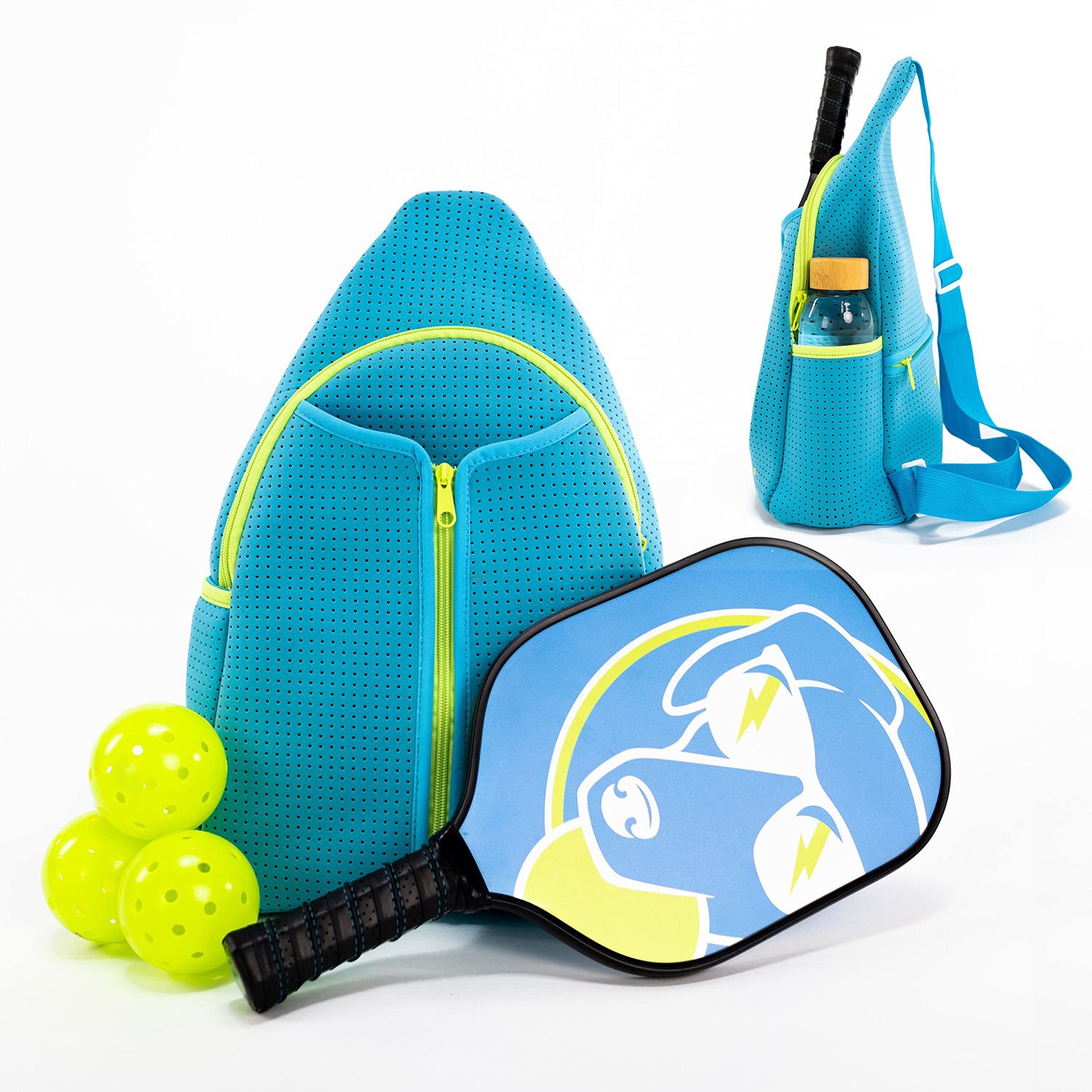 Fashion Striped Hand-carrying Crossbody Shoulder Tennis Pack