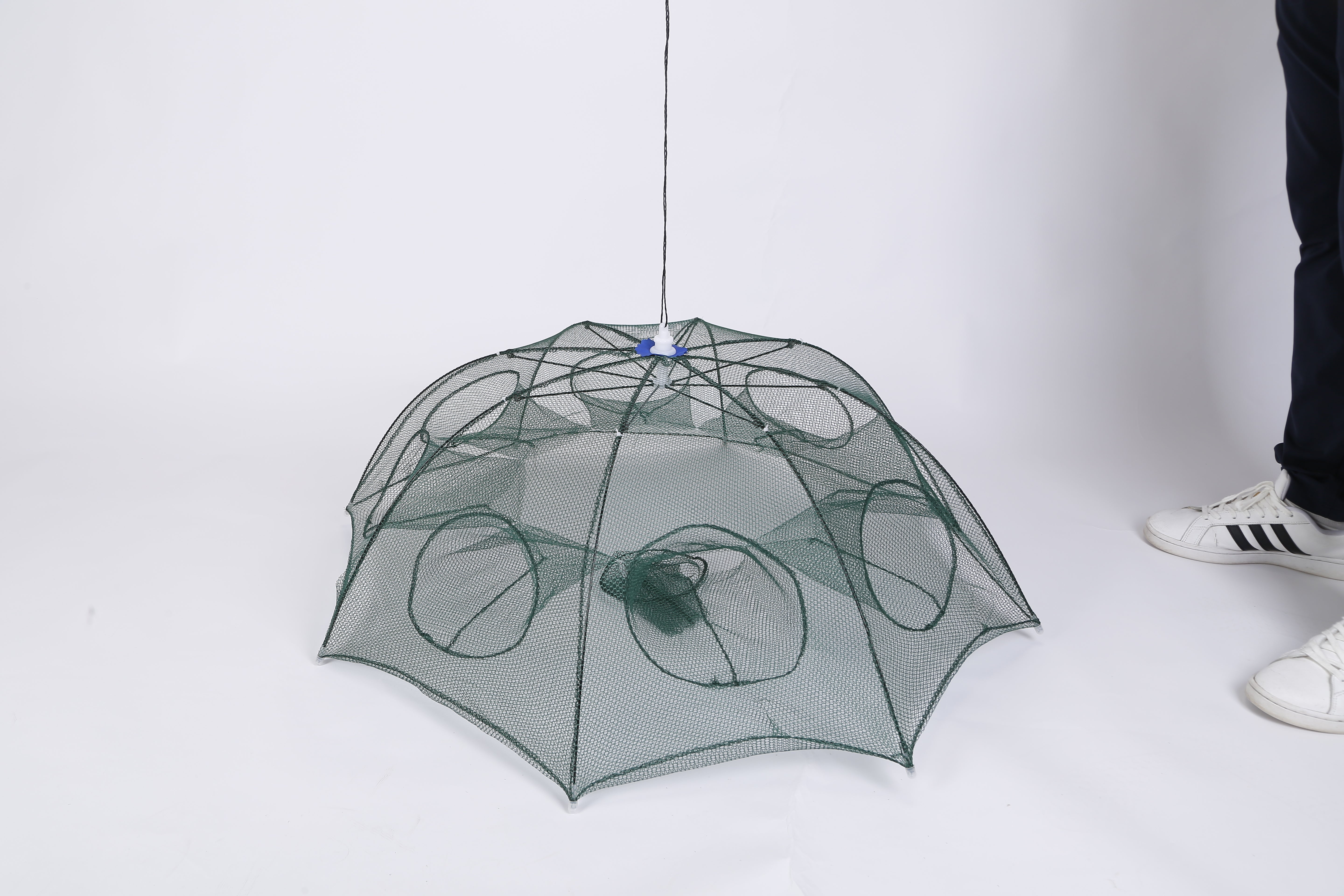 Foldable Fishing Bait Net Trap Crab Net Shrimp Minnow Crawdad Fish Cast Dip Cage Mesh Automatic Contraction