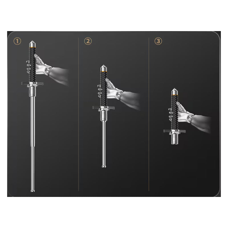 26 Inch Multifunctional Hiking Pole, Level 3, Extendable, Portable,car Mounted, Impact Resistant, Used For Hiking, Camping