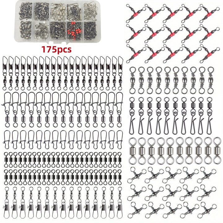 175 Pieces Fishing Connector Ball Bearing Boxed
