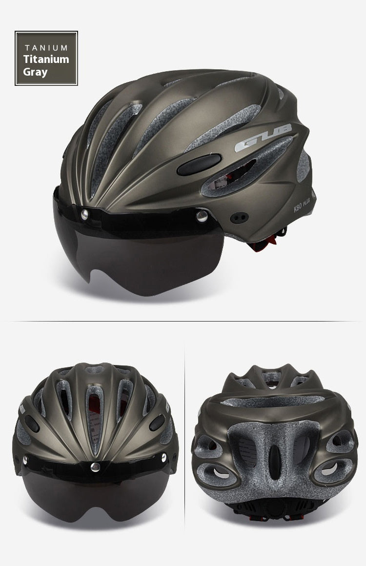 Mountain Bike Magnetic Goggles Helmet