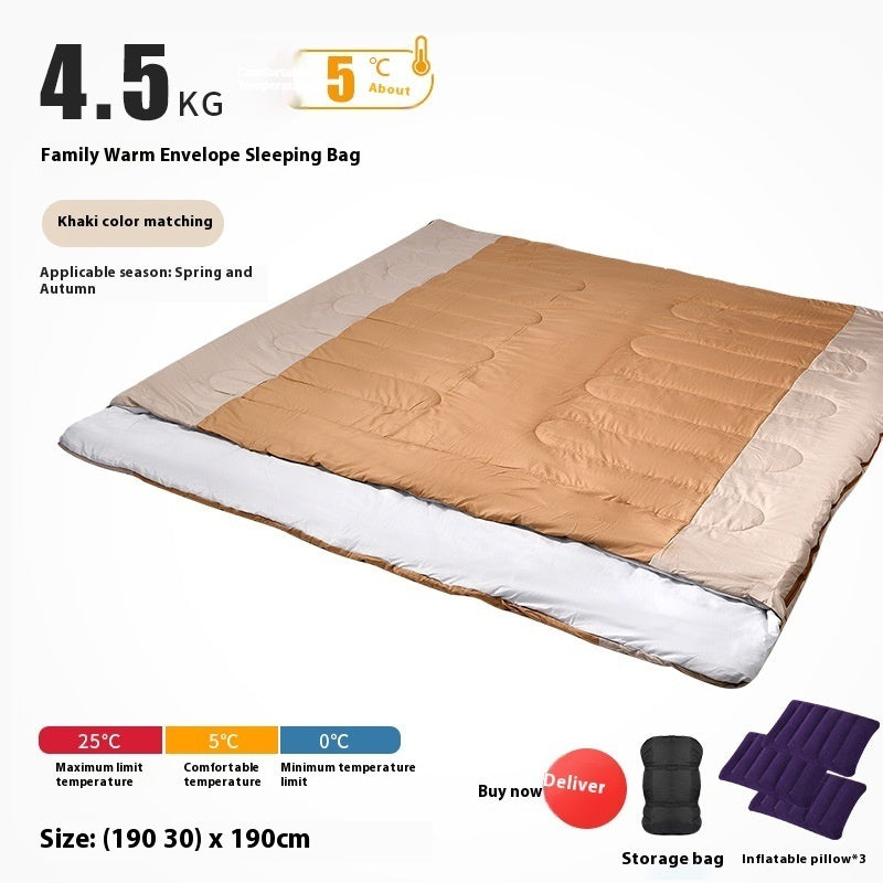 Outdoor Camping Thickened Warm-keeping Sleeping Bag