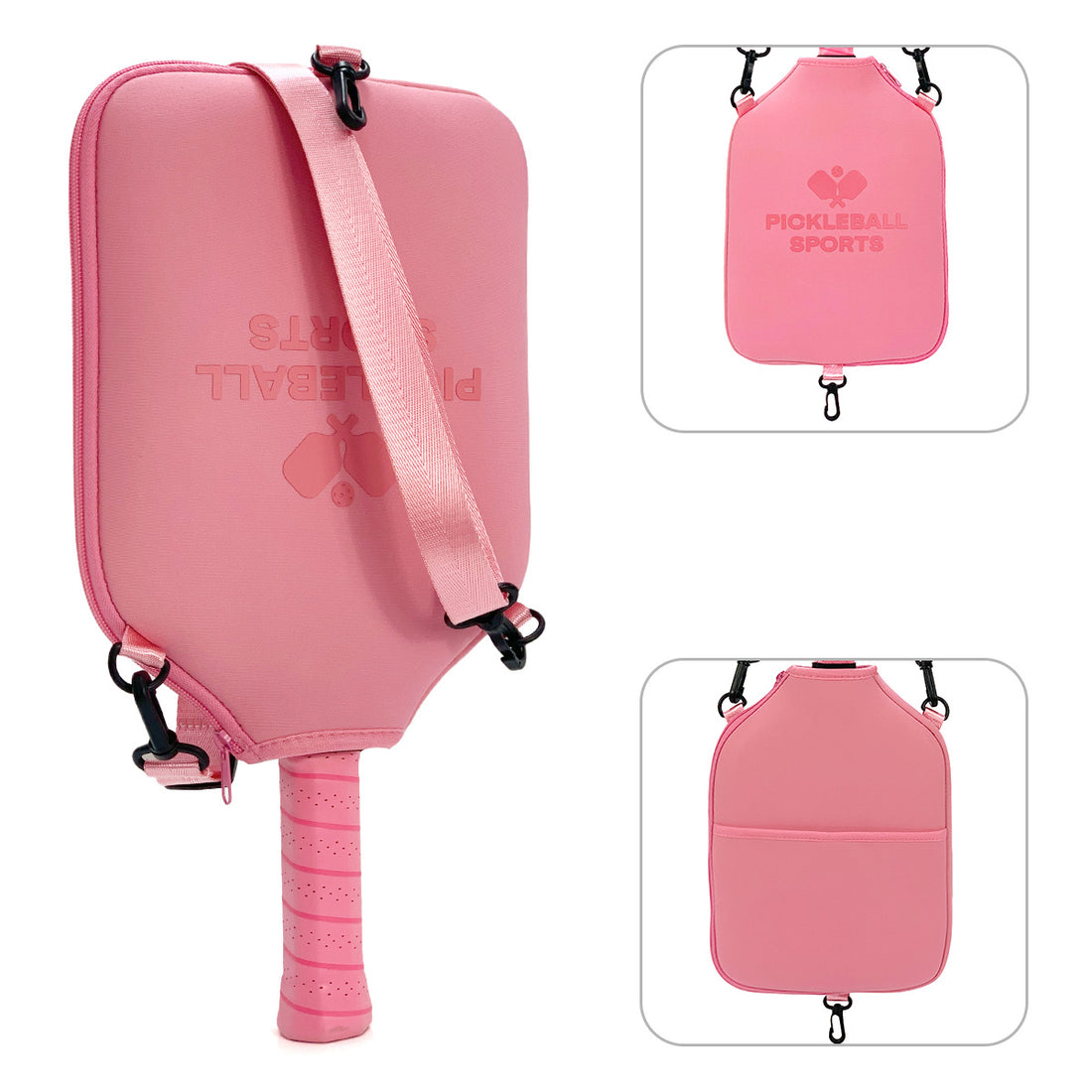Diving-material Strap With Hook Single-shoulder Crossbody Pickleball Racket Bag