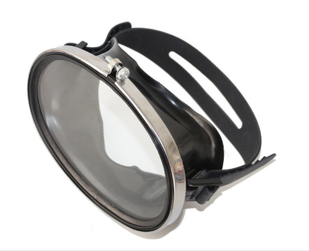HD Tempered Glass Stainless Steel Swimming Goggles