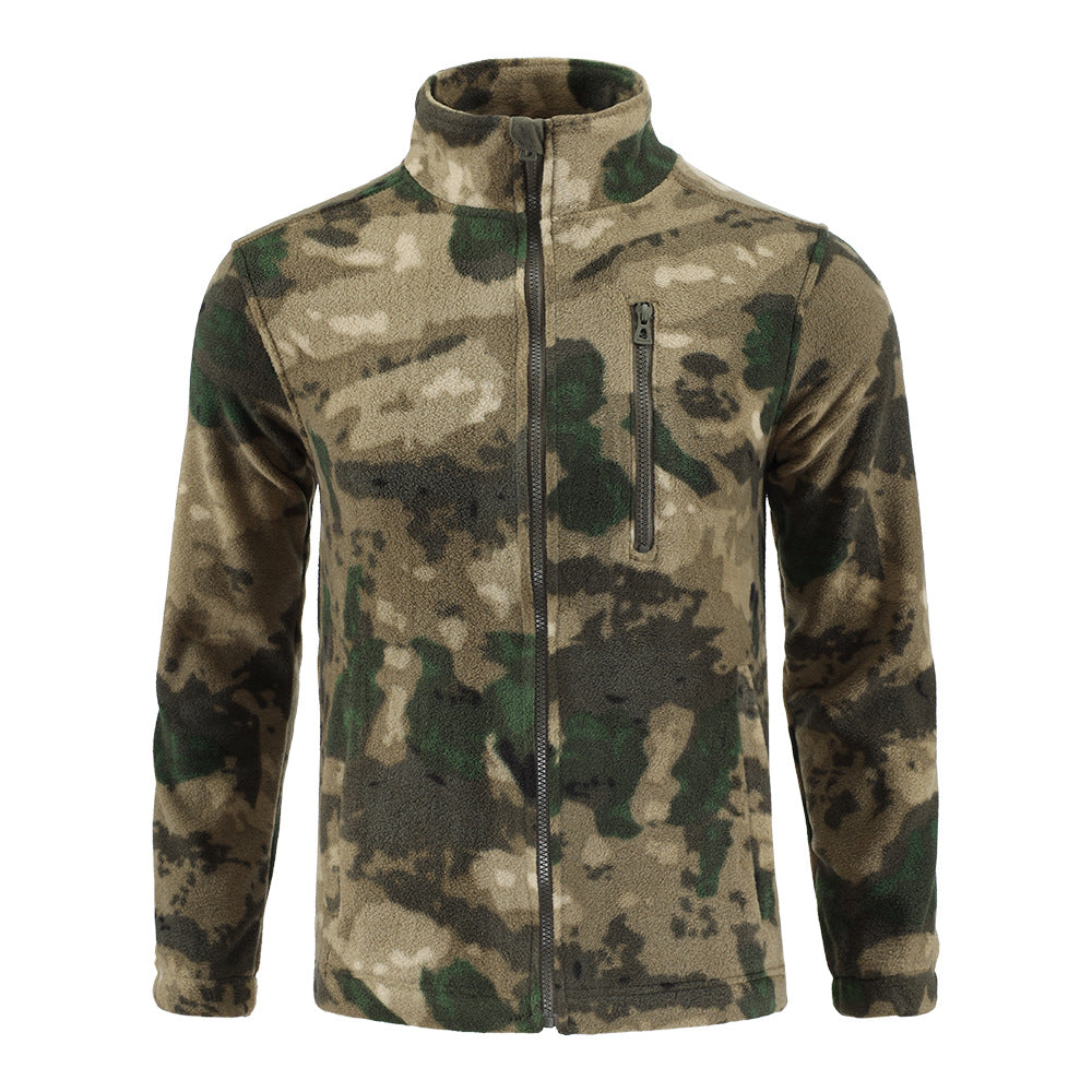 Camouflage Fleece Double-sided Polar Fleece Jacket
