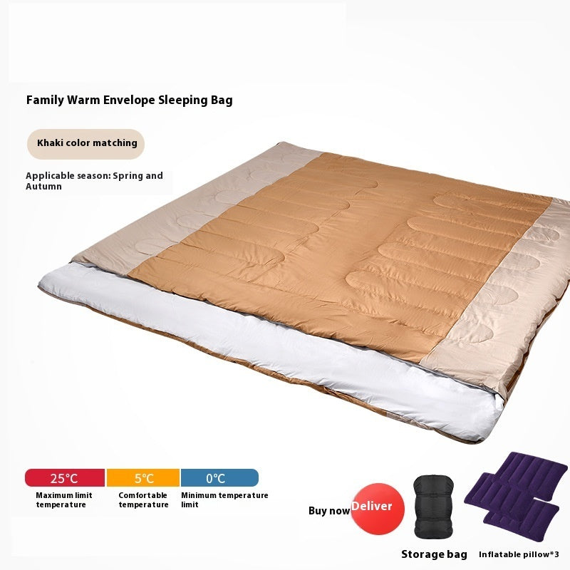 Outdoor Camping Thickened Warm-keeping Sleeping Bag