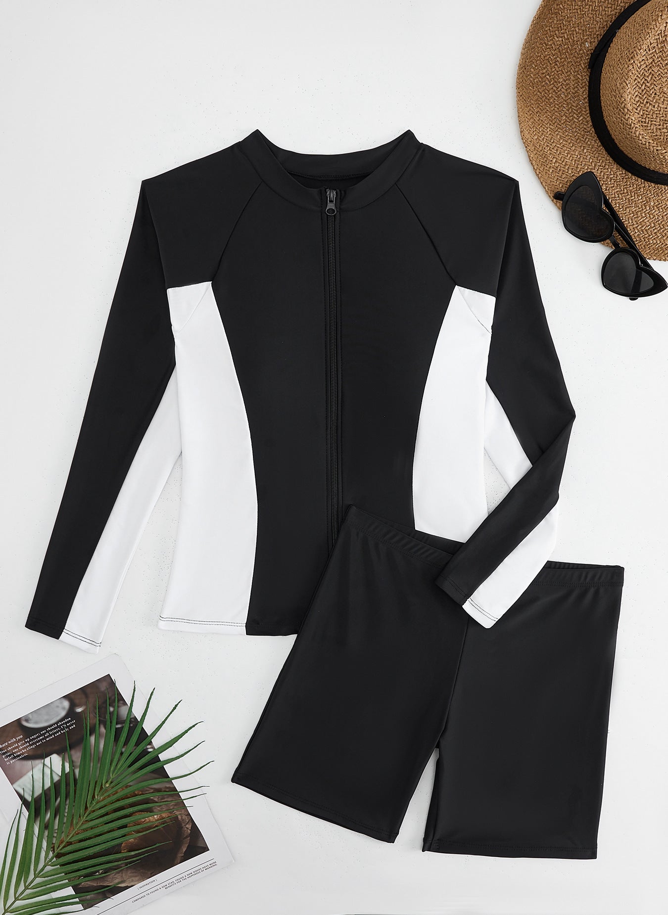 Sports Beach Snorkeling Surfing Wetsuit Ladies Two-piece Set