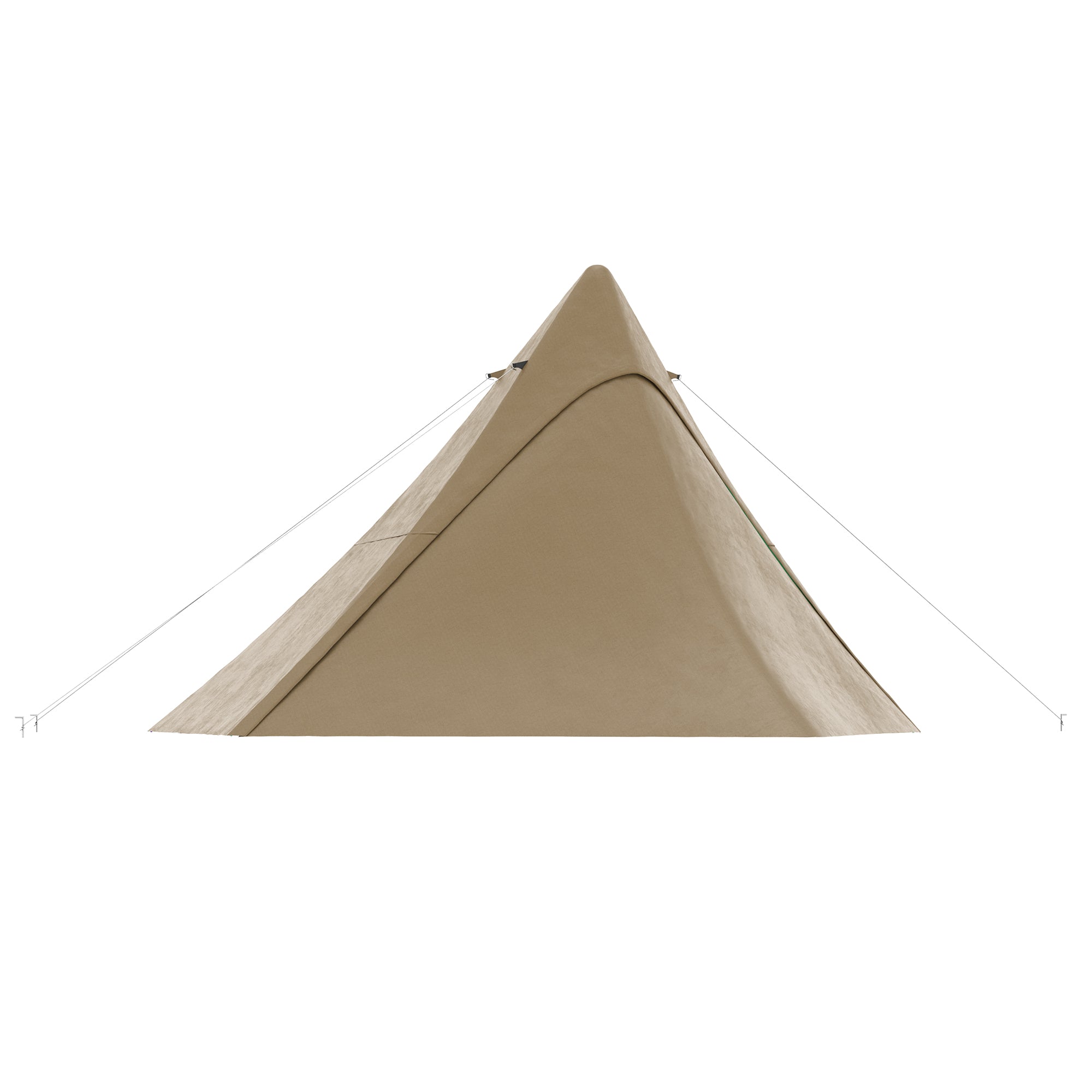 15.4'x15.4'x8.5' Teepee Tent, Waterproof Camping Tent with Porch Area, Floor and Carry Bag, for 2-3 Person Outdoor Backpacking Camping Hiking, Coffee