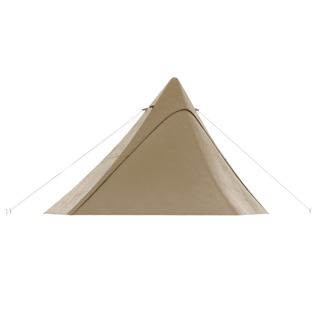 15.4'x15.4'x8.5' Teepee Tent, Waterproof Camping Tent with Porch Area, Floor and Carry Bag, for 2-3 Person Outdoor Backpacking Camping Hiking, Coffee